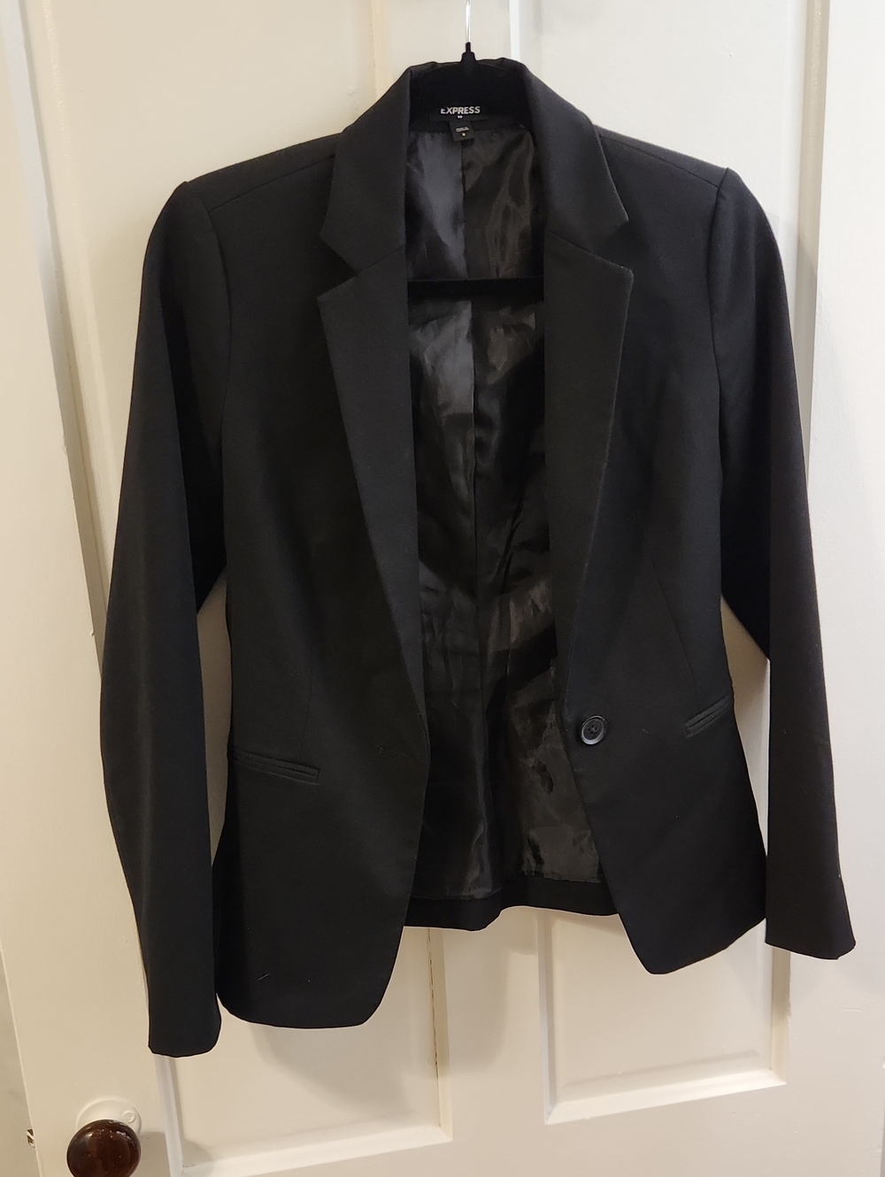 Express Women's Black Single-Button Blazer